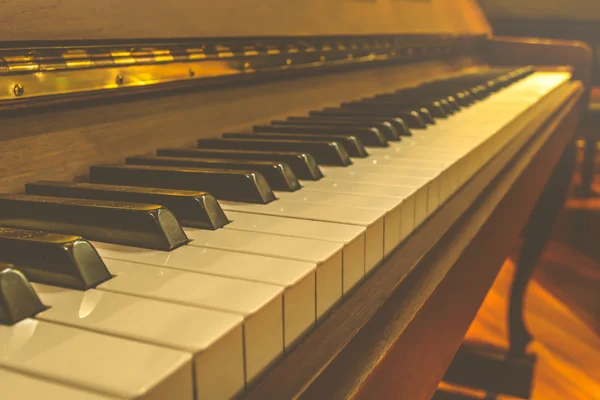 Piano keys , vintage style — Stock Photo, Image