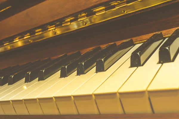 Classical piano keys , vintage style — Stock Photo, Image