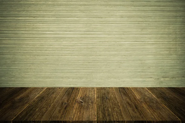Terrazza in legno e texture da parete in stile vintage — Foto Stock