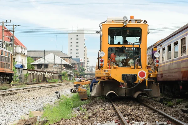 Restauro dei binari ferroviari — Foto Stock