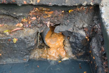 Drenaj temizlik için çalışma