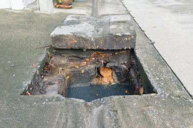 Drenaj temizlik için çalışma