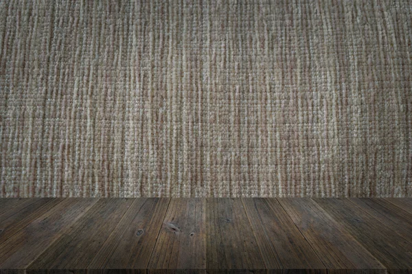 Деревянная терраса и ткань — стоковое фото