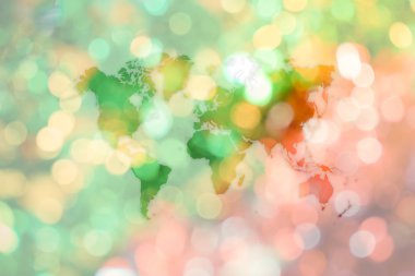 Noel ağacı, vintage sürecinde soyut bokeh arka plan