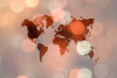 Noel ağacı, vintage sürecinde soyut bokeh arka plan