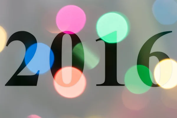 Abstrakte Bokeh Hintergrund des Lichts 2016 — Stockfoto