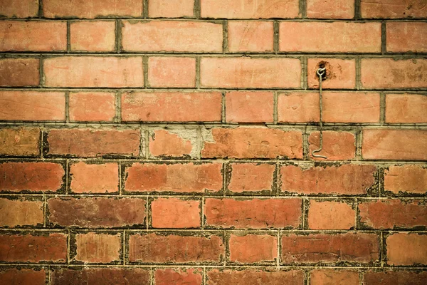 붉은 벽돌 벽 텍스처 빈티지 스타일 — 스톡 사진