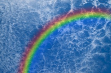 gökkuşağı ile mavi gökyüzü