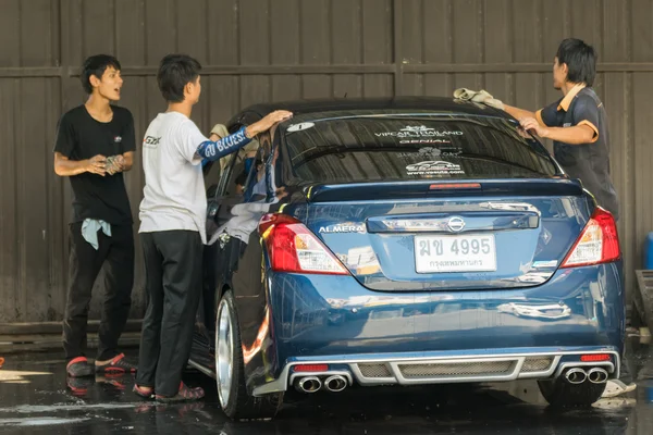 Limpieza del coche — Foto de Stock