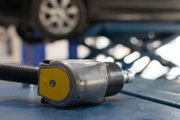 Air tools at car garage — Stock Photo, Image