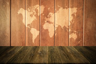 Ahşap doku yüzey vintage tarzı ile ahşap Teras ve dünya m