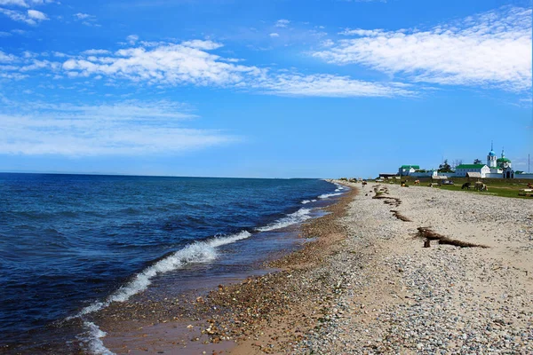 Lake Baikal Warm Summer Day Republic Buryatia Posolskaya Settlement — Stock Photo, Image