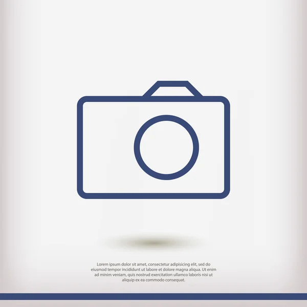 Firma icona fotocamera — Vettoriale Stock
