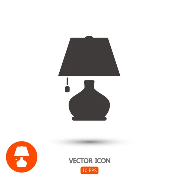 Lamp icon illustration — Stock Vector