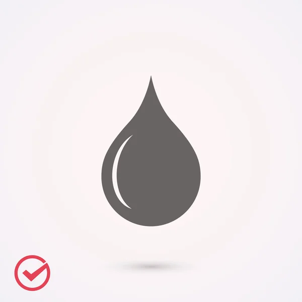 Drop pictogram illustratie — Stockvector