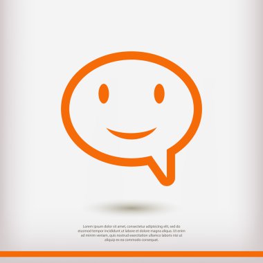 Gülümseyen baloncuk simgesi