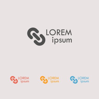 Zincir bağlantı Icons set