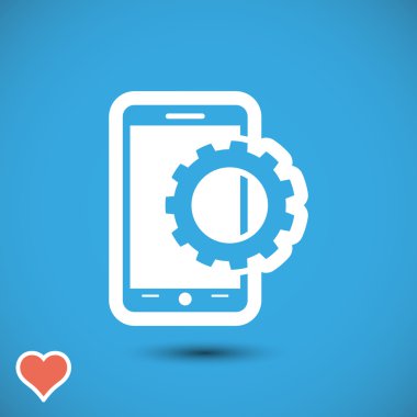 Smartphone ayar parametreleri simgesi