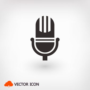 mikrofon simgesi illüstrasyon