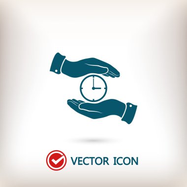 Eller simgesini arasında saat