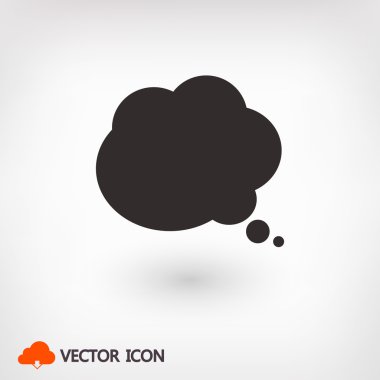 komik konuşma balonu simgesinin