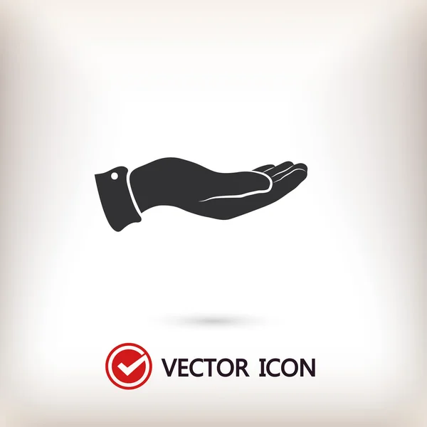 Hand pictogram illustratie — Stockvector