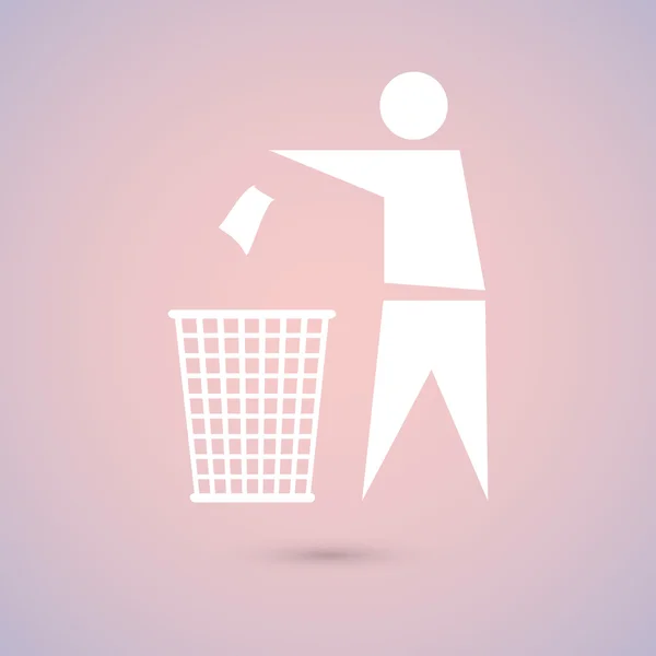 Rótulo do sinal de reciclagem —  Vetores de Stock