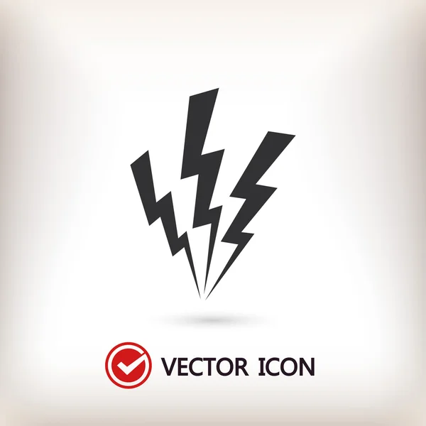 Lightning icon sign — Stock Vector