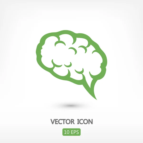 Hjärnan bubbla ikonen — Stock vektor