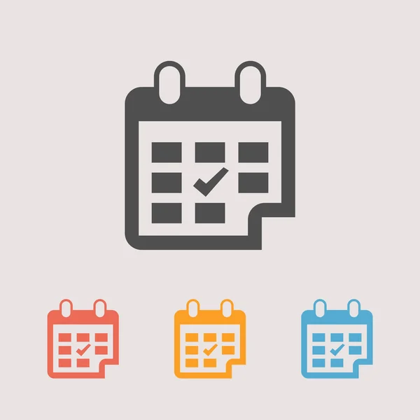 Calendar icons set — Stock Vector