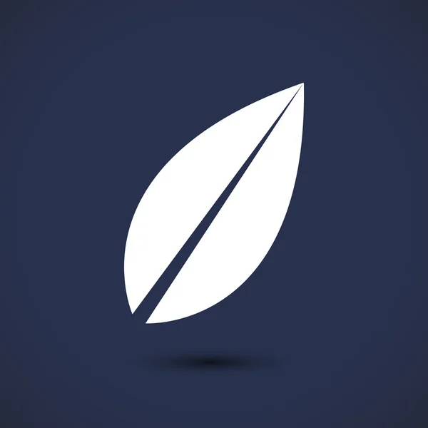 Leaf icono signo — Vector de stock