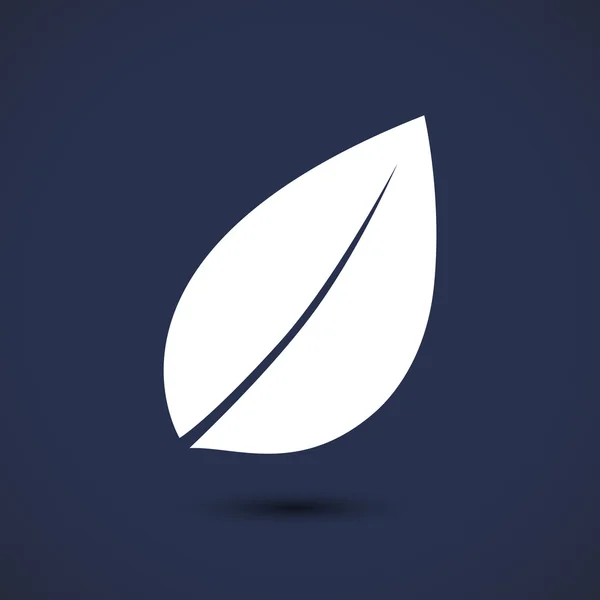 Leaf ikon illustration — Stock vektor