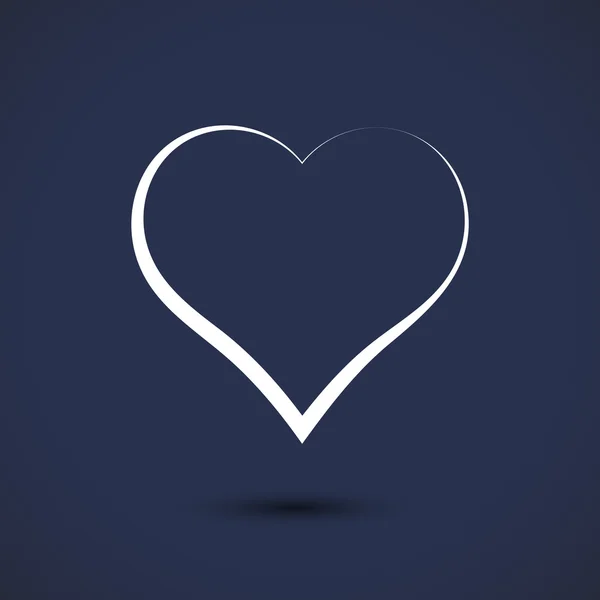 Hjärtat tecken ikonen — Stock vektor