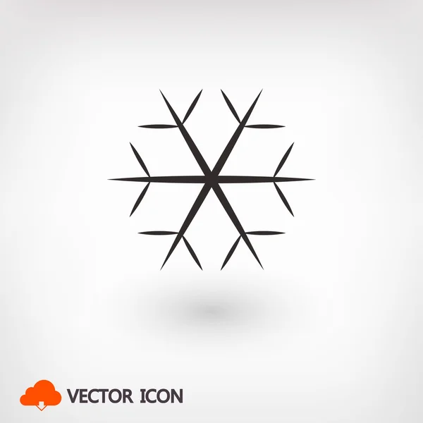 雪の結晶アイコン イラスト — ストックベクタ