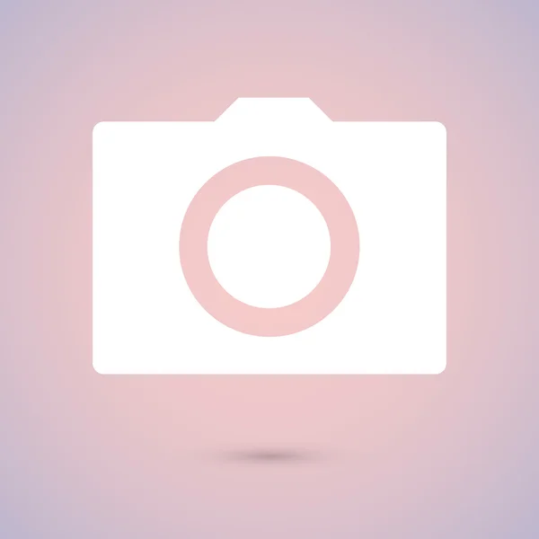 Firma icona fotocamera — Vettoriale Stock