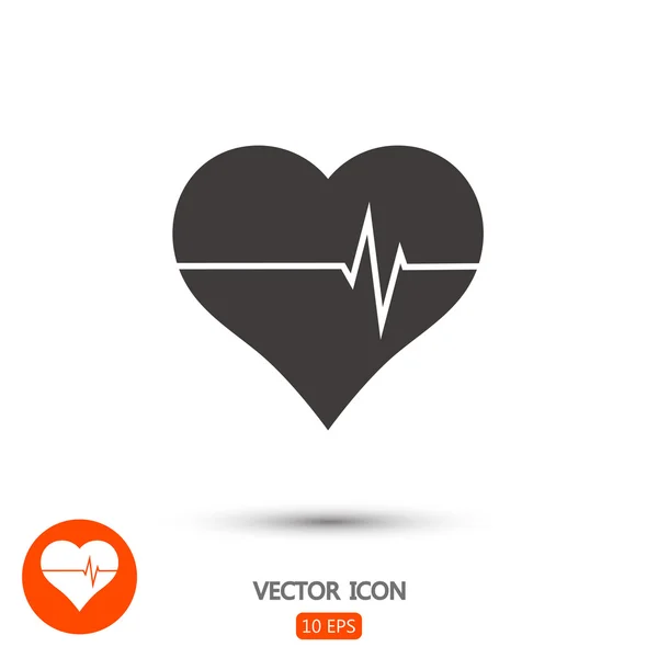 Hart teken pictogram — Stockvector