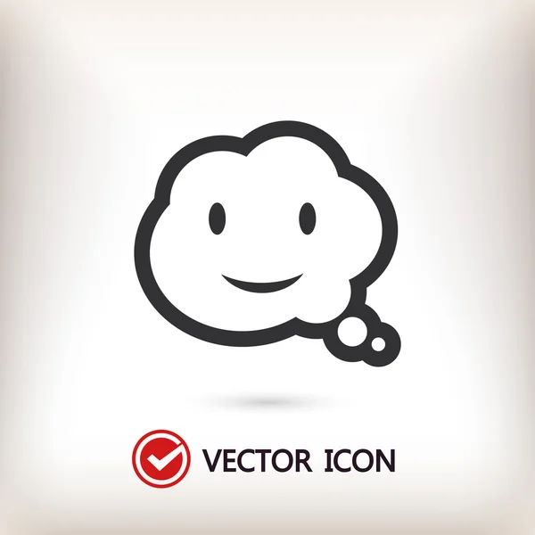 Sonrisa hablando icono de la burbuja — Archivo Imágenes Vectoriales