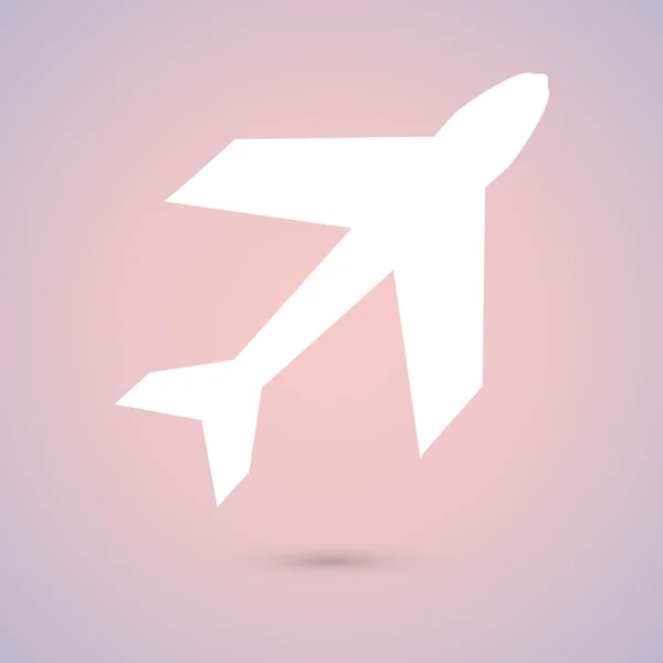 Ilustración de icono de avión — Vector de stock