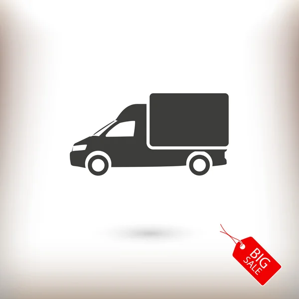 Illustration zur Truck-Ikone — Stockvektor