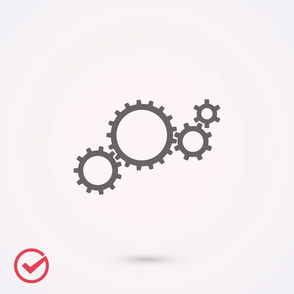 Gears icon illustration — Stock Vector