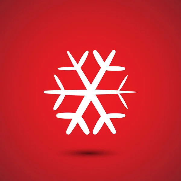 Sneeuwvlok pictogram illustratie — Stockvector