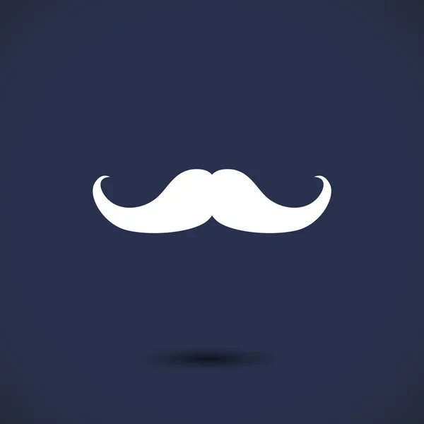 Signe icône moustache — Image vectorielle