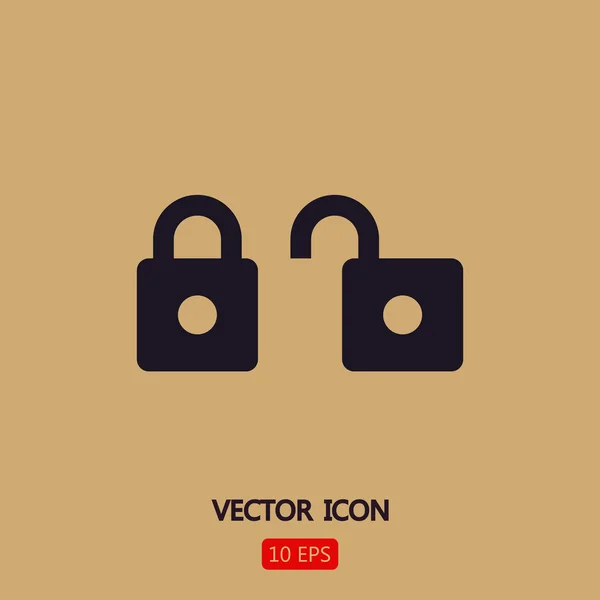 Locks icon illustration — Stock vektor