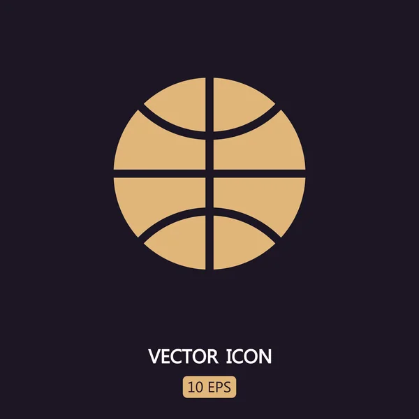 Koszykówka ikona znak — Wektor stockowy