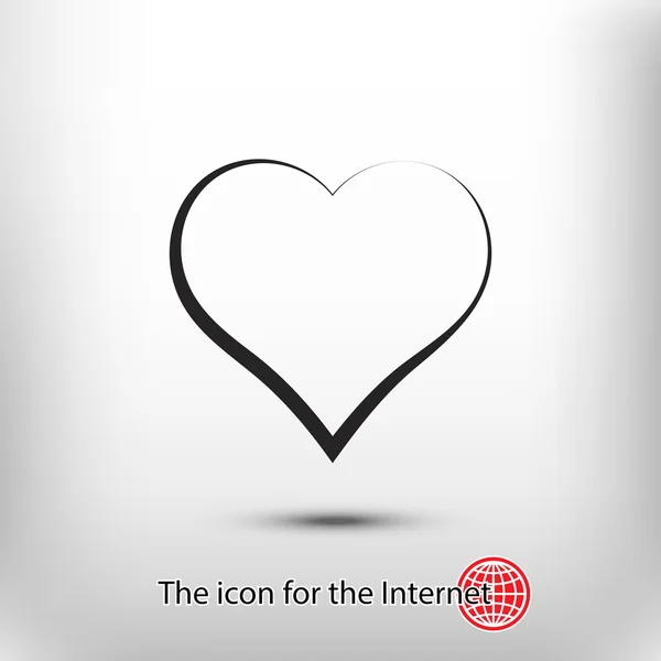 Heart sign icon — Stock Vector