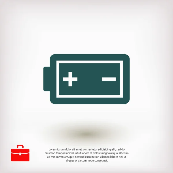 Batterij lading pictogram — Stockvector