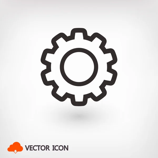 Engranaje icono signo — Vector de stock