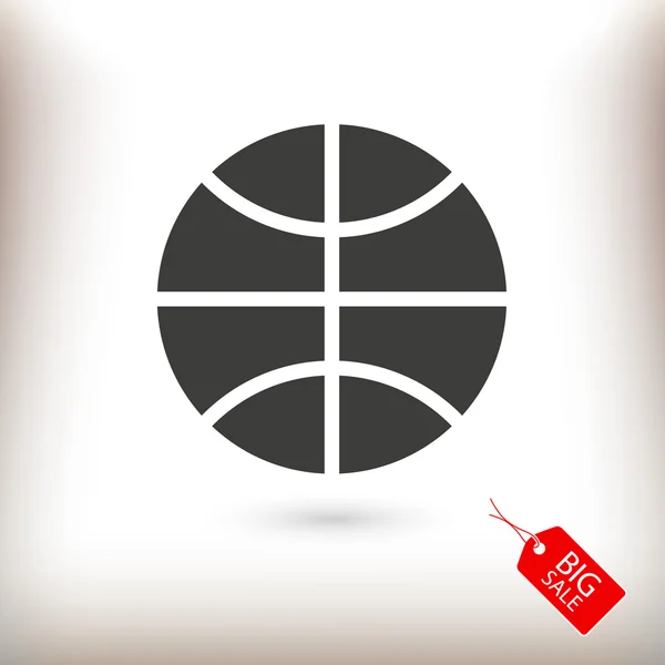 Basketbol simgesini işaret — Stok Vektör