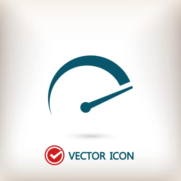 Tachymètre icône signe — Image vectorielle
