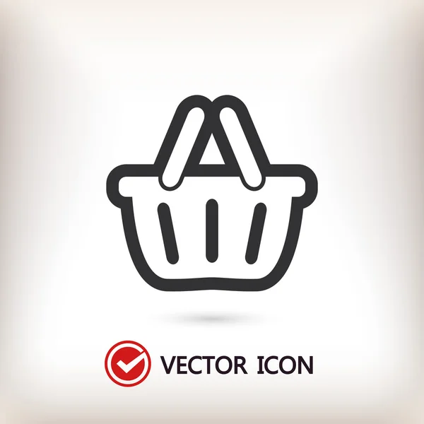 Basket  icon illustration — Stock Vector